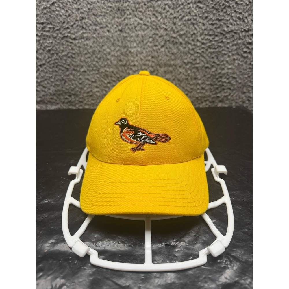 Vintage Baltimore Orioles Twins‎ Enterprise Snapback Cap Hat Yellow One Size